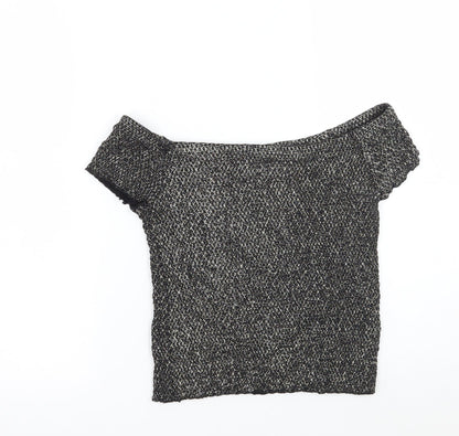 Very Girls Black   Basic T-Shirt Size 12 Years