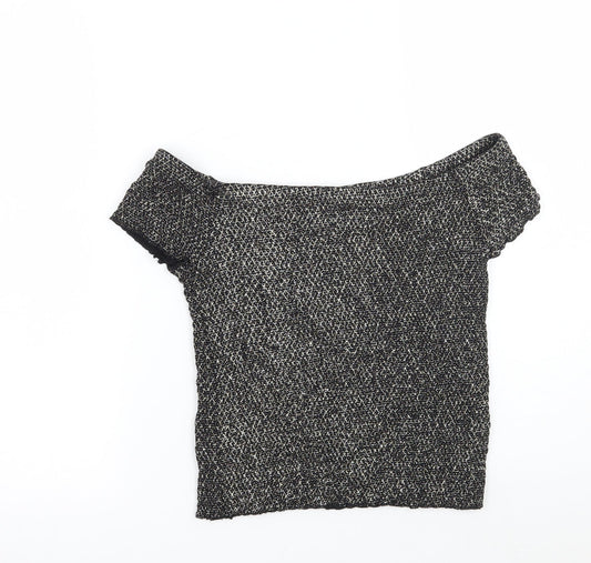 Very Girls Black   Basic T-Shirt Size 12 Years