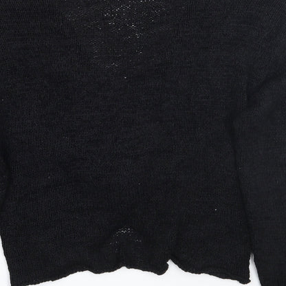 Womens UK Size M H&M Black Pullover Jumper