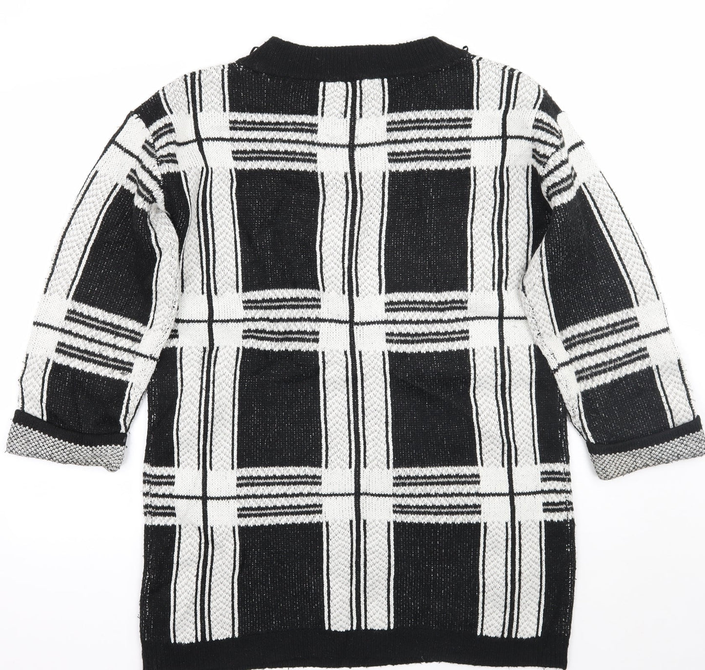 TU Womens Black Check  Pullover Jumper Size 14