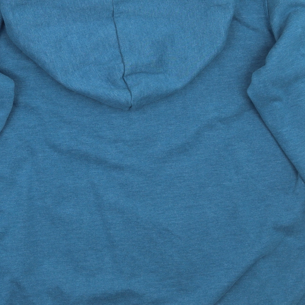 George Womens Blue Floral  Jacket Coat Size M