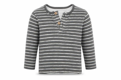 TU Baby Grey Striped  Basic T-Shirt Size 3-6 Months