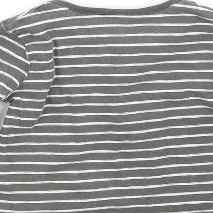 TU Baby Grey Striped  Basic T-Shirt Size 3-6 Months