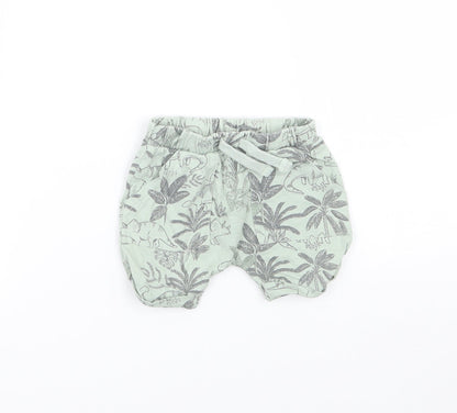 TU Baby Green Floral  Cropped Trousers Size 0-3 Months