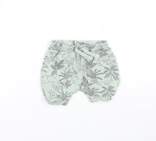 TU Baby Green Floral  Cropped Trousers Size 0-3 Months
