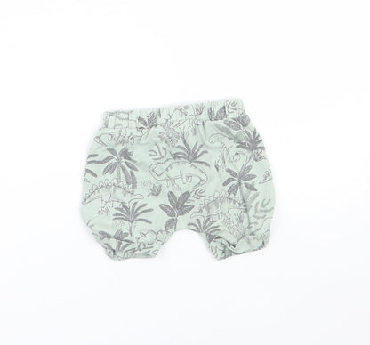 TU Baby Green Floral  Cropped Trousers Size 0-3 Months