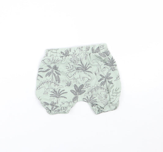 TU Baby Green Floral  Cropped Trousers Size 0-3 Months