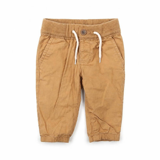 Front view of Gap Baby Beige Cargo Trousers, size 3-6, Months