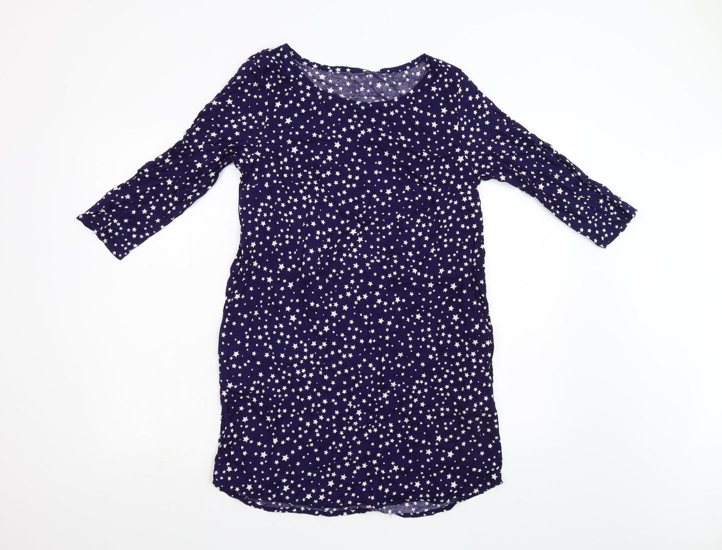 H&M Womens Blue Geometric  Slip Dress  Size S  - Stars