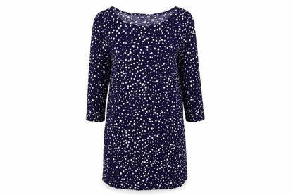 H&M Womens Blue Geometric  Slip Dress  Size S  - Stars