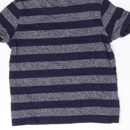 George Girls Blue Striped  Basic T-Shirt Size 2-3 Years