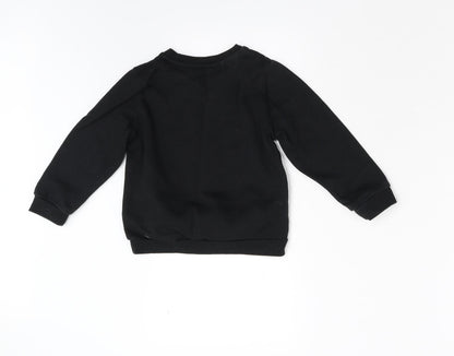 Primark Girls Black   Pullover Sweatshirt Size 3-4 Years