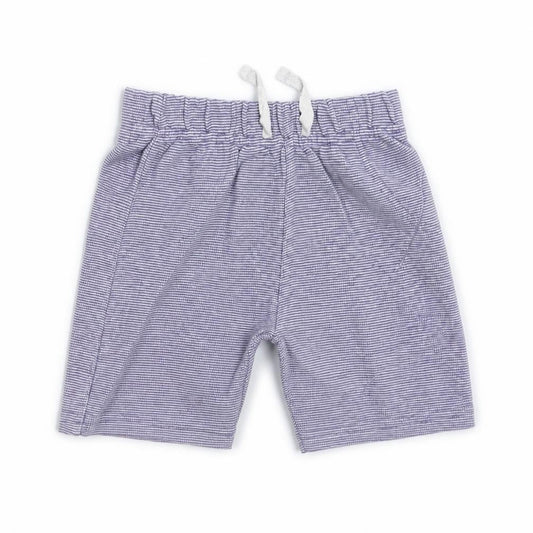 Front view of George Baby Blue Striped Trousers, size 12-18, Months
