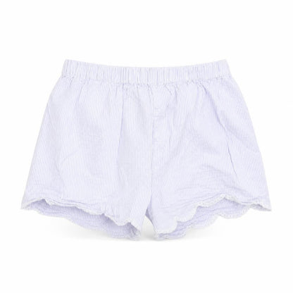 John Lewis Girls Blue Striped  Utility Shorts Size 10 Years