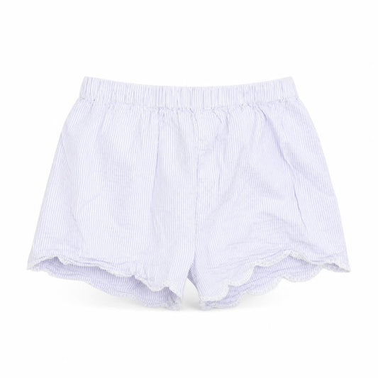 John Lewis Girls Blue Striped  Utility Shorts Size 10 Years