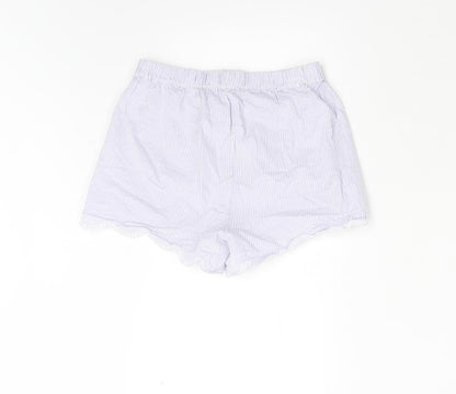 John Lewis Girls Blue Striped  Utility Shorts Size 10 Years