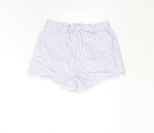 John Lewis Girls Blue Striped  Utility Shorts Size 10 Years