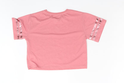 Miss Evie Girls Pink   Basic T-Shirt Size 11-12 Years