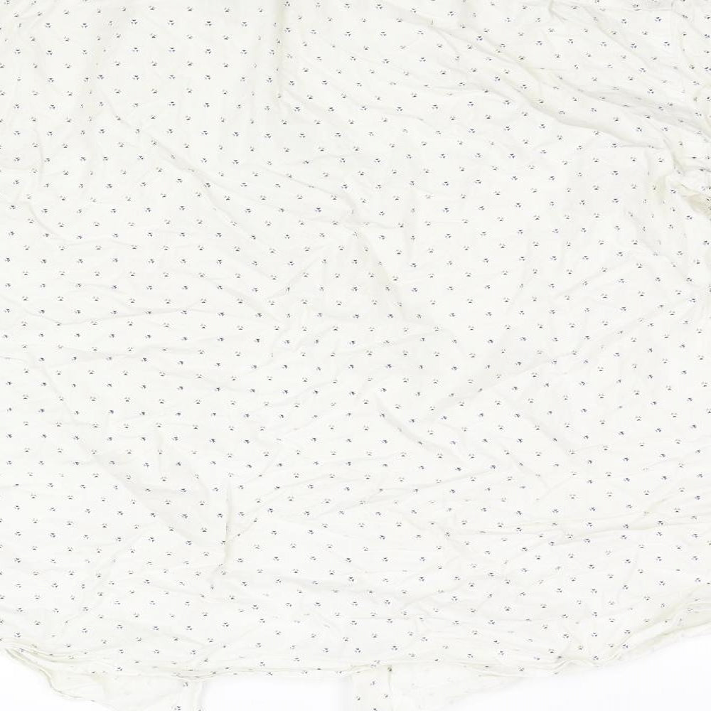 River Island Mens White Geometric   Button-Up Size 17.5