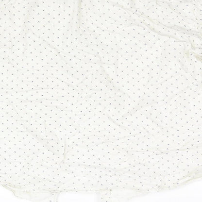 River Island Mens White Geometric   Button-Up Size 17.5