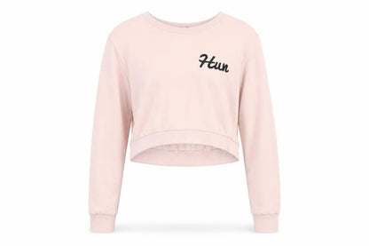 Select Womens Pink   Pullover Sweatshirt Size 12
