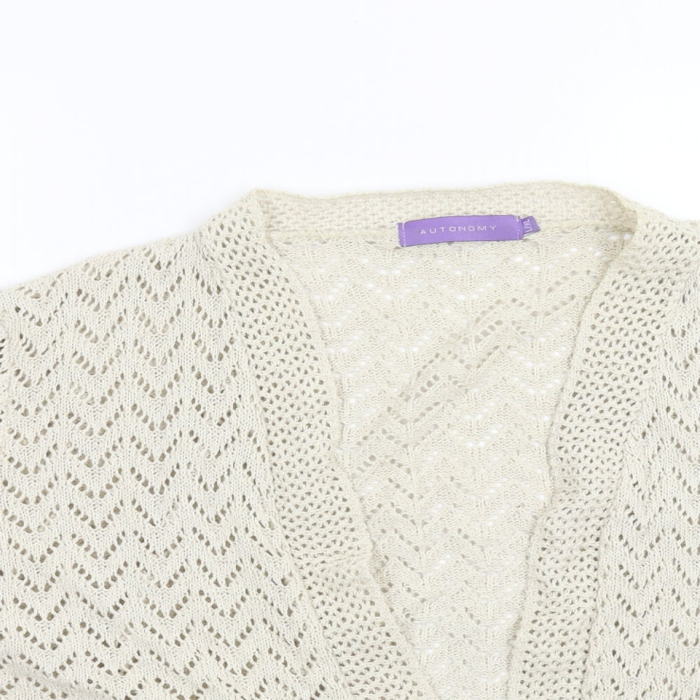 Autonomy Womens Beige   Shrug Jumper Size XL