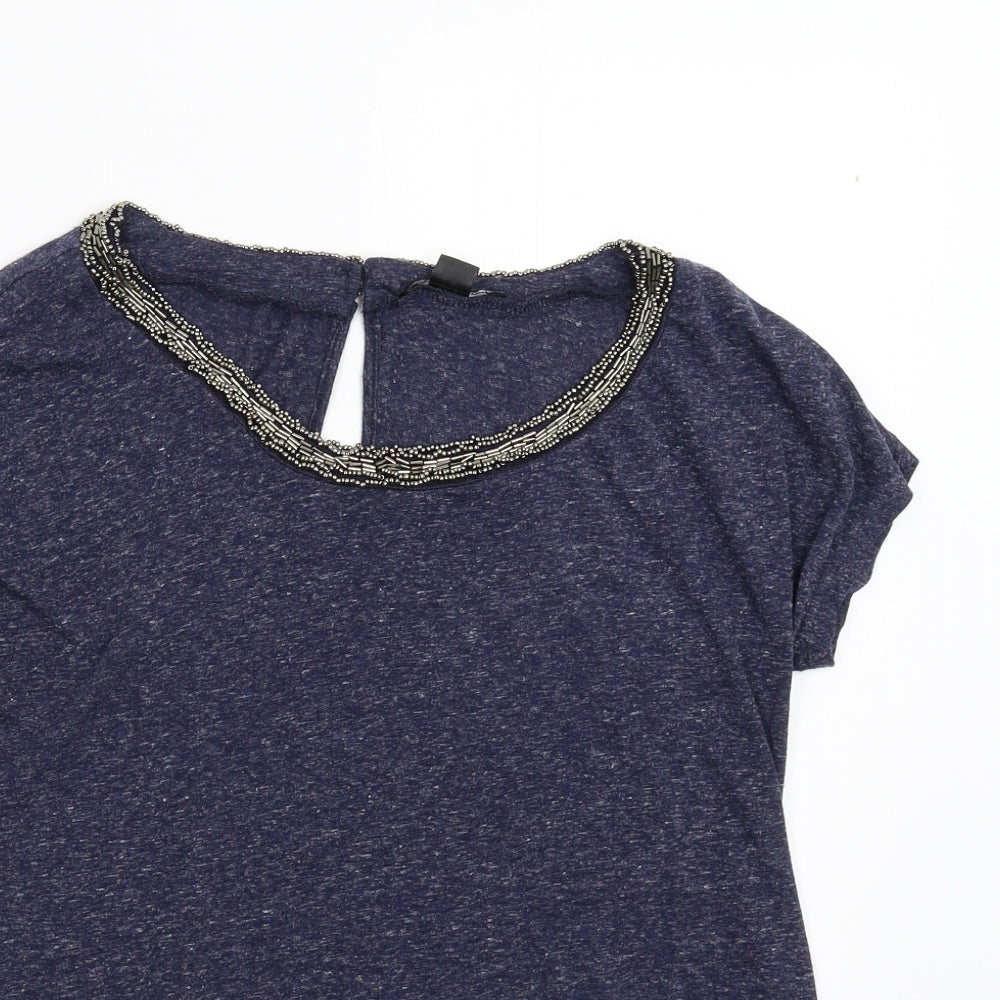 ESMARA Womens Blue   Basic T-Shirt Size 14