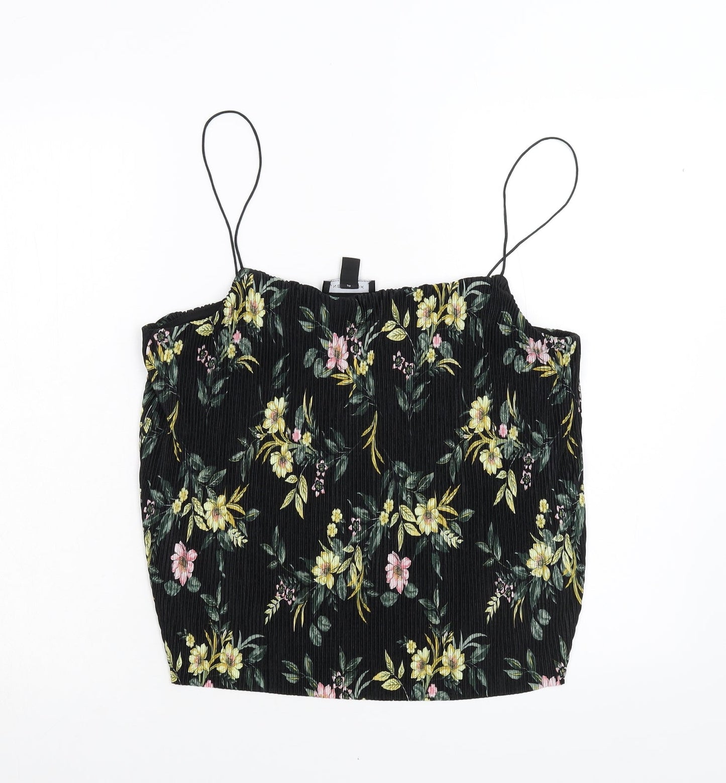Womens UK Size 12 New Look Black Camisole Tank