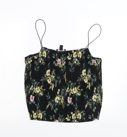 Womens UK Size 12 New Look Black Camisole Tank