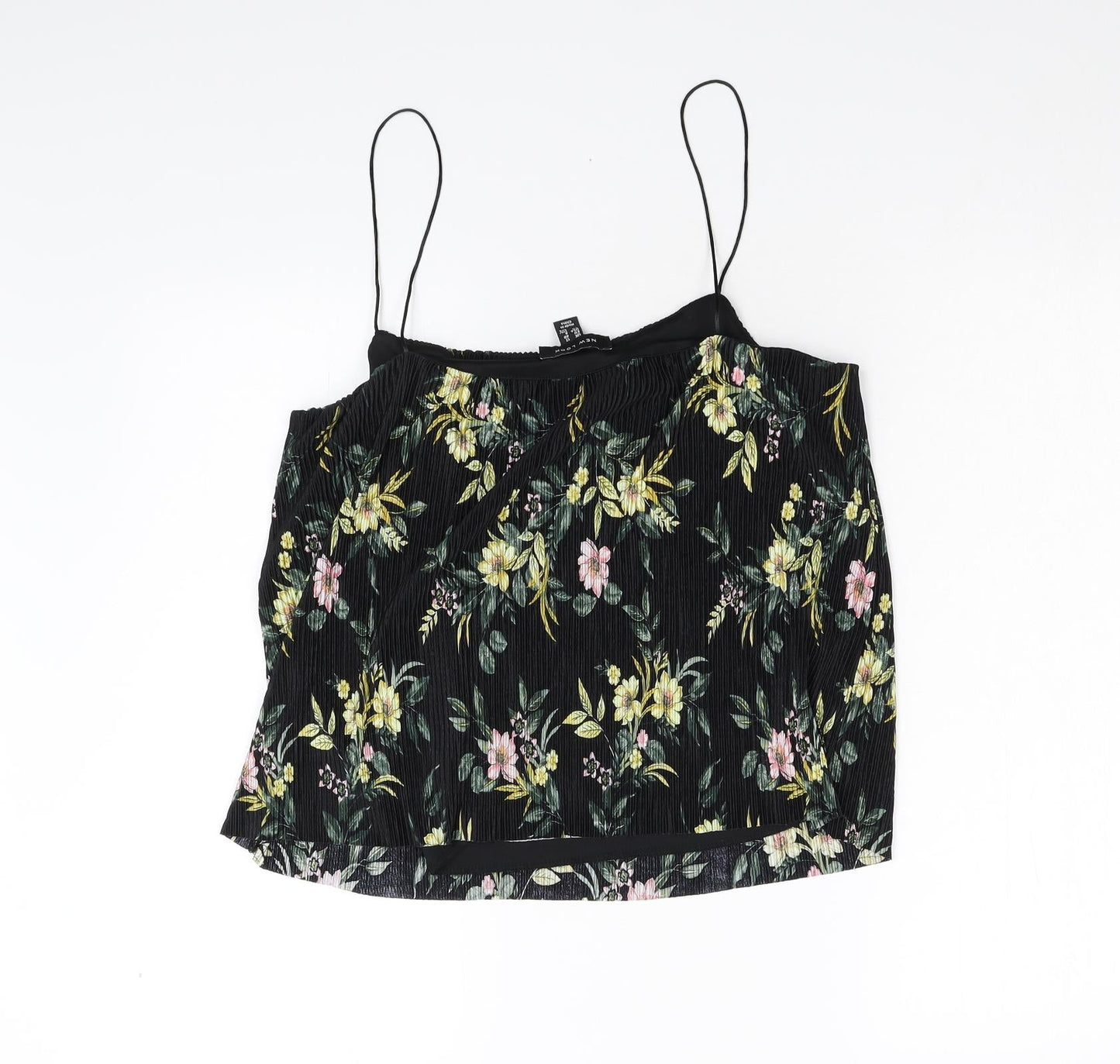Womens UK Size 12 New Look Black Camisole Tank