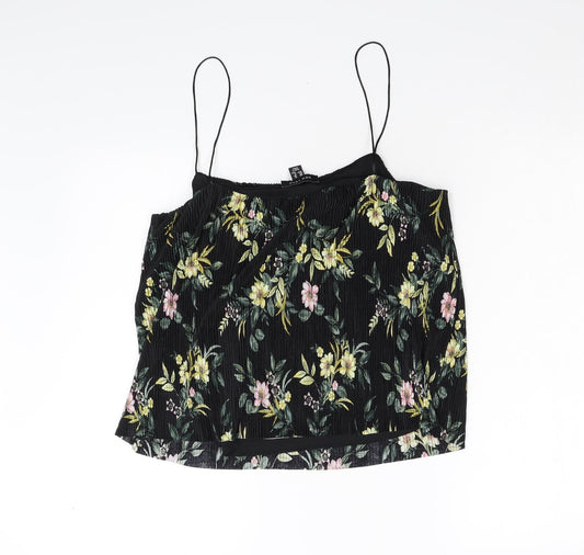 Womens UK Size 12 New Look Black Camisole Tank