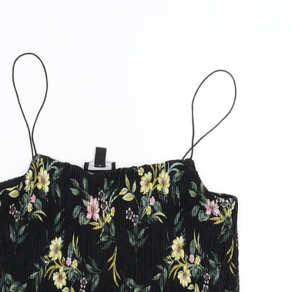 Womens UK Size 12 New Look Black Camisole Tank