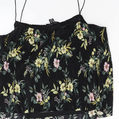 Womens UK Size 12 New Look Black Camisole Tank