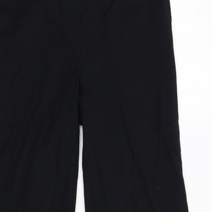 Womens UK Size 12 Preworn Regular Fit  Black Trousers