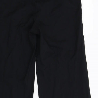 Womens UK Size 12 Preworn Regular Fit  Black Trousers