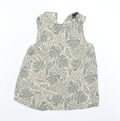 Primark Womens Green Floral  Basic Blouse Size 10