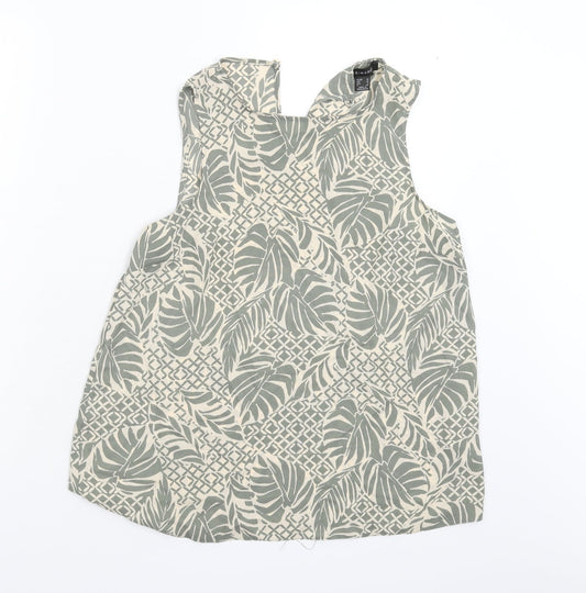 Primark Womens Green Floral  Basic Blouse Size 10