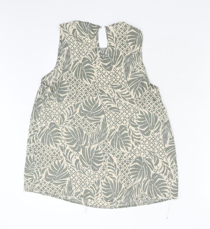 Primark Womens Green Floral  Basic Blouse Size 10