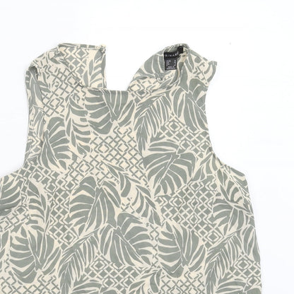 Primark Womens Green Floral  Basic Blouse Size 10