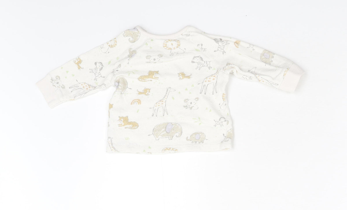 George Baby Multicoloured Animal Print  Basic T-Shirt Size 3-6 Months