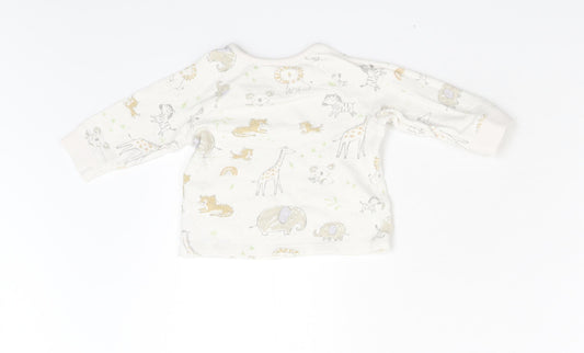 George Baby Multicoloured Animal Print  Basic T-Shirt Size 3-6 Months