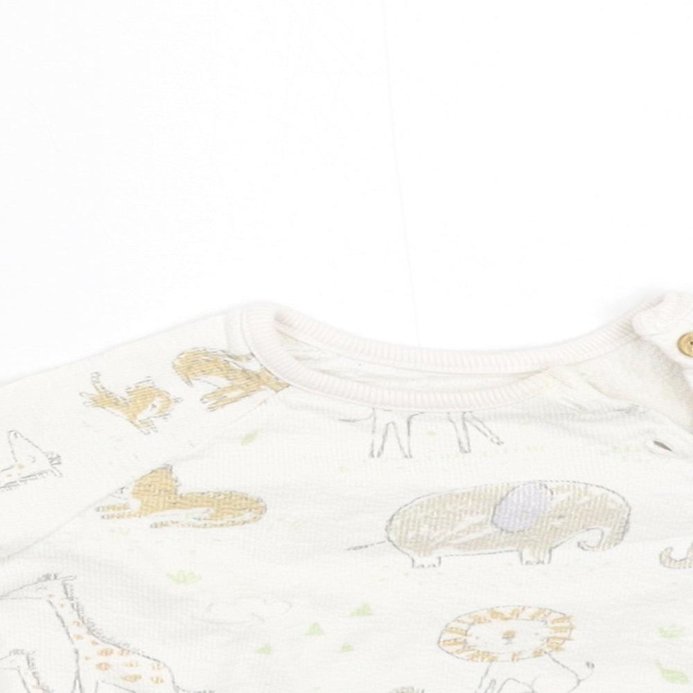 George Baby Multicoloured Animal Print  Basic T-Shirt Size 3-6 Months