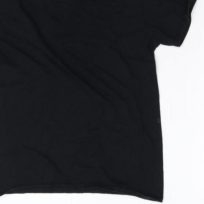 Gildan Boys Black   Basic T-Shirt Size M  - Play Station
