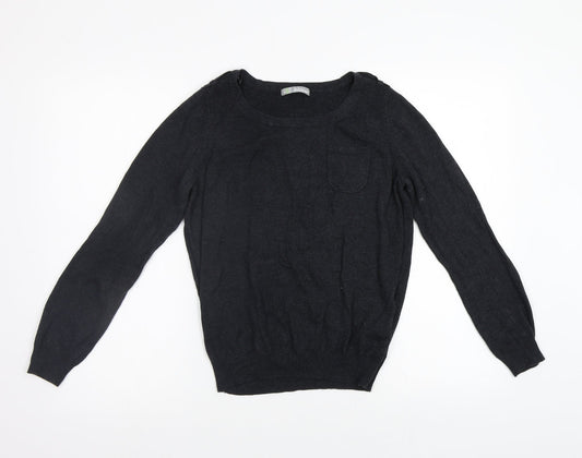 Womens UK Size 12 M&S Grey Pullover Jumper