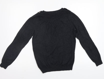 Womens UK Size 12 M&S Grey Pullover Jumper