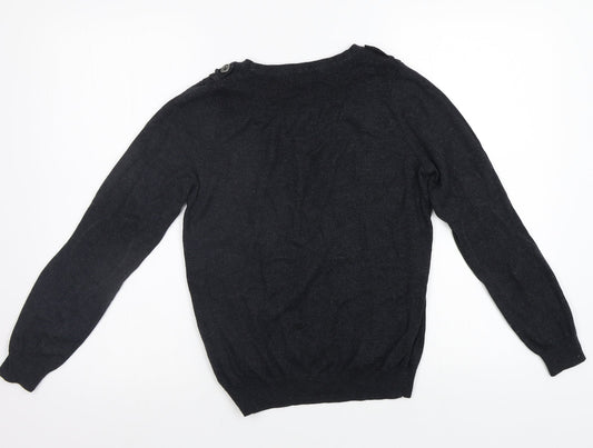 Womens UK Size 12 M&S Grey Pullover Jumper