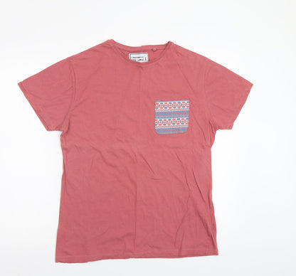 Cedar Wood State Womens Pink   Basic T-Shirt Size L
