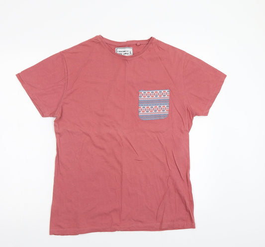 Cedar Wood State Womens Pink   Basic T-Shirt Size L