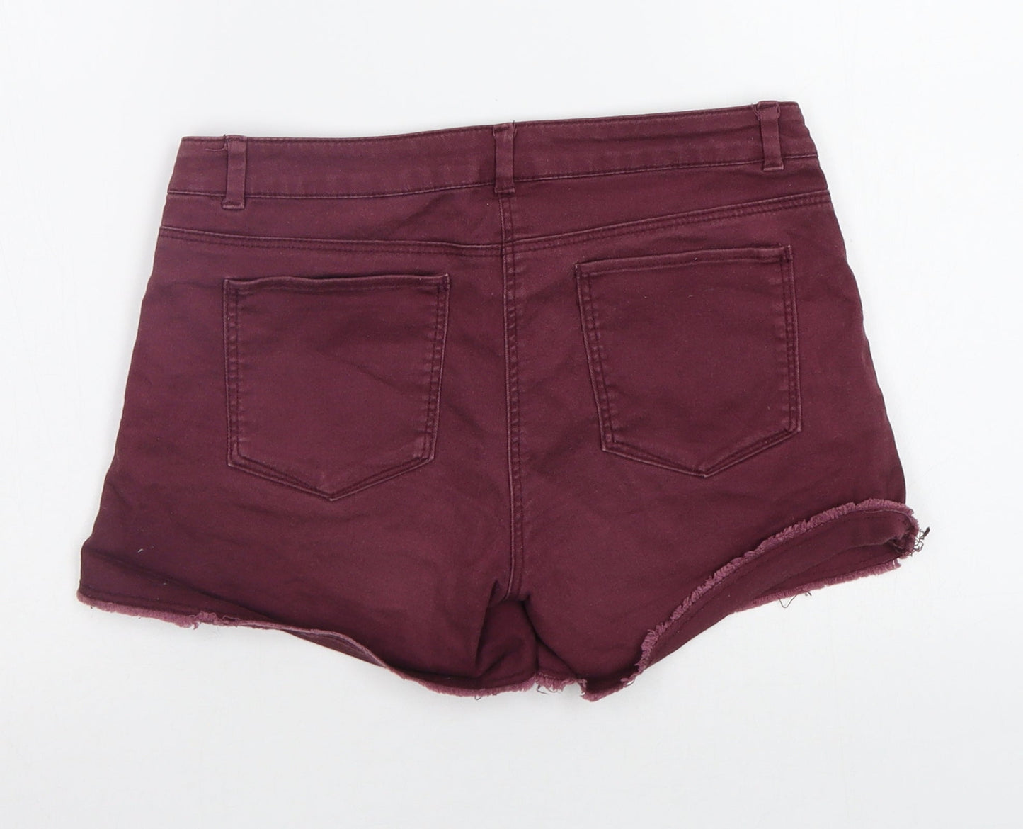 H&M Womens Purple   Cut-Off Shorts Size 6