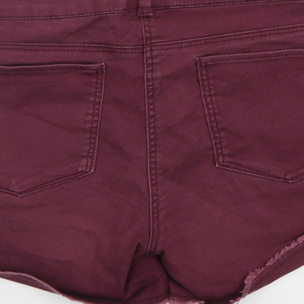 H&M Womens Purple   Cut-Off Shorts Size 6